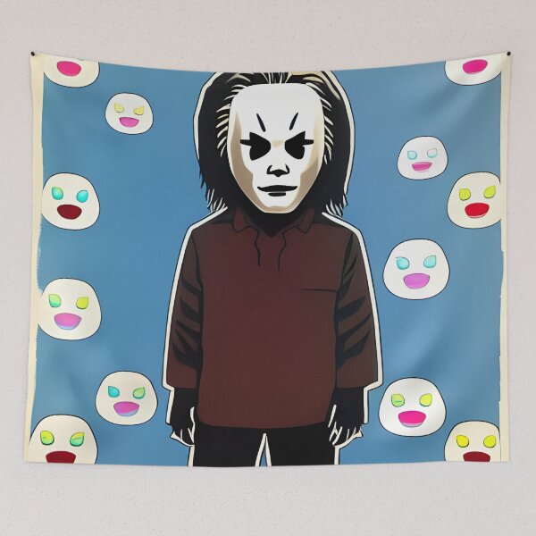 Item preview, Japanese Halloween III Cute Serial Killer Mask designed and sold by Horrorscape.