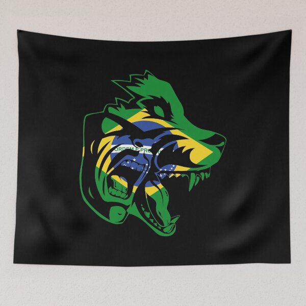 Item preview, Brazilian Flag Brazil Flag Werewolf Wolf Sport  designed and sold by BEAST NYC.