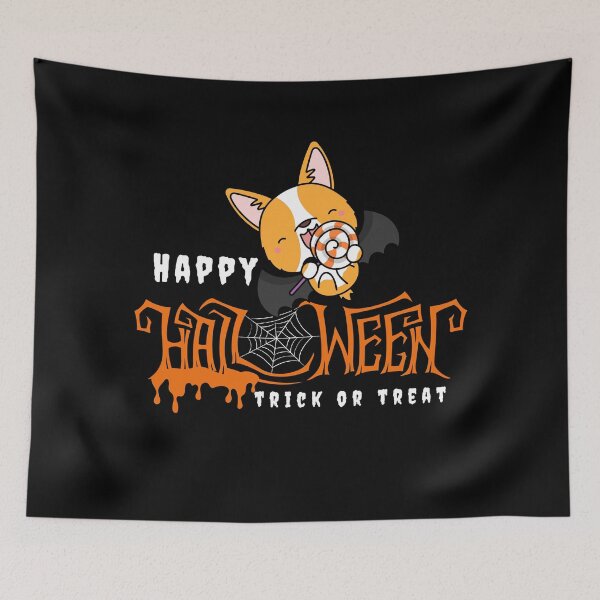 Item preview, Corgi halloween. trick or treat bat designed and sold by T-Look.