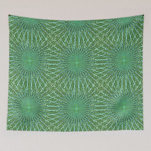 Item preview, Modern Abstract Starburst, Jade Green and Aqua designed and sold by Marymarice.