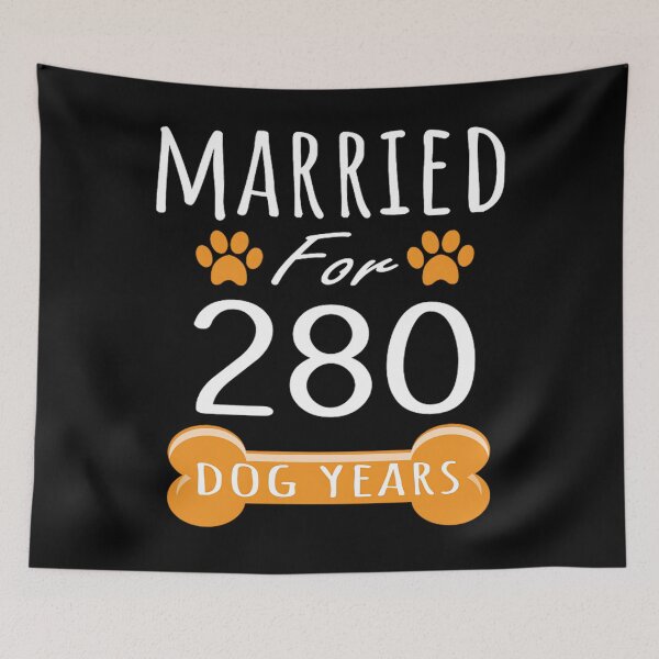 Item preview, 40th anniversary funny married for 280 dog years marriage design art grabitees transparent designed and sold by eythsintaa.
