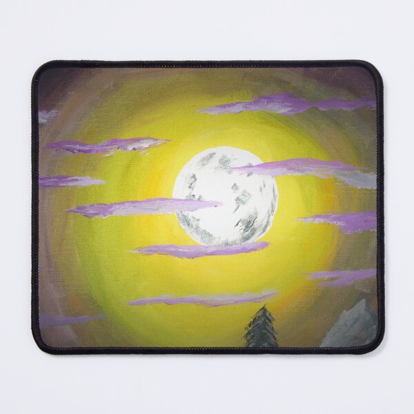 Item preview, Full moon with lavender clouds designed and sold by mkfloriomanning.