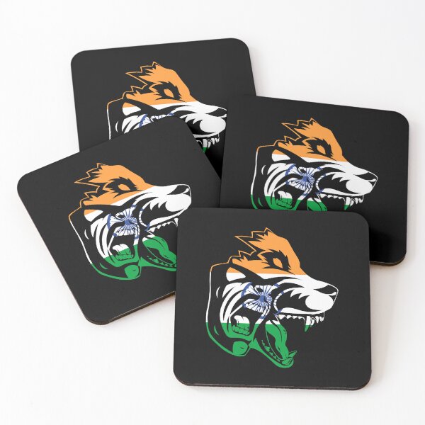 Artikelvorschau, Indische Flagge Indien Flagge Werwolf Wolf Sport Gym Fitness entworfen und verkauft von BEAST NYC.