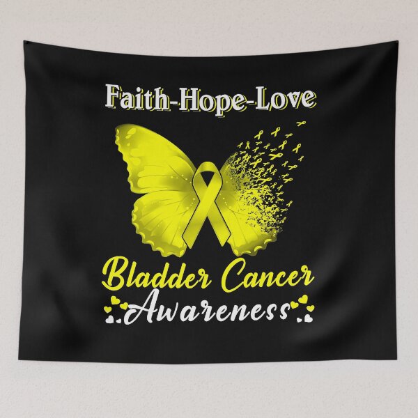 Item preview, Faith Hope Love Butterfly Bladder Cancer Awareness designed and sold by Gillosina.