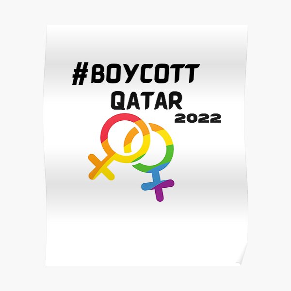 "Boycott Qatar" Poster for Sale by illustriertes1 Redbubble