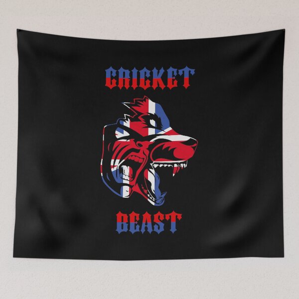 Item preview, Cricket United Kingdom Flag UK Flag Great Britain Werewolf Fan Cricket World Cup designed and sold by BEAST NYC.