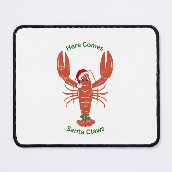 Item preview, Here Comes Santa CLAWS Holiday Lobster designed and sold by BeeGeesDesigns.