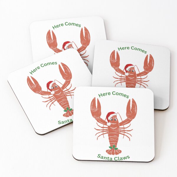 Item preview, Here Comes Santa CLAWS  Holiday Lobster designed and sold by BeeGeesDesigns.