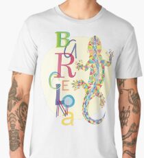Fashion Barcelona City Lizard Men's Premium T-Shirt