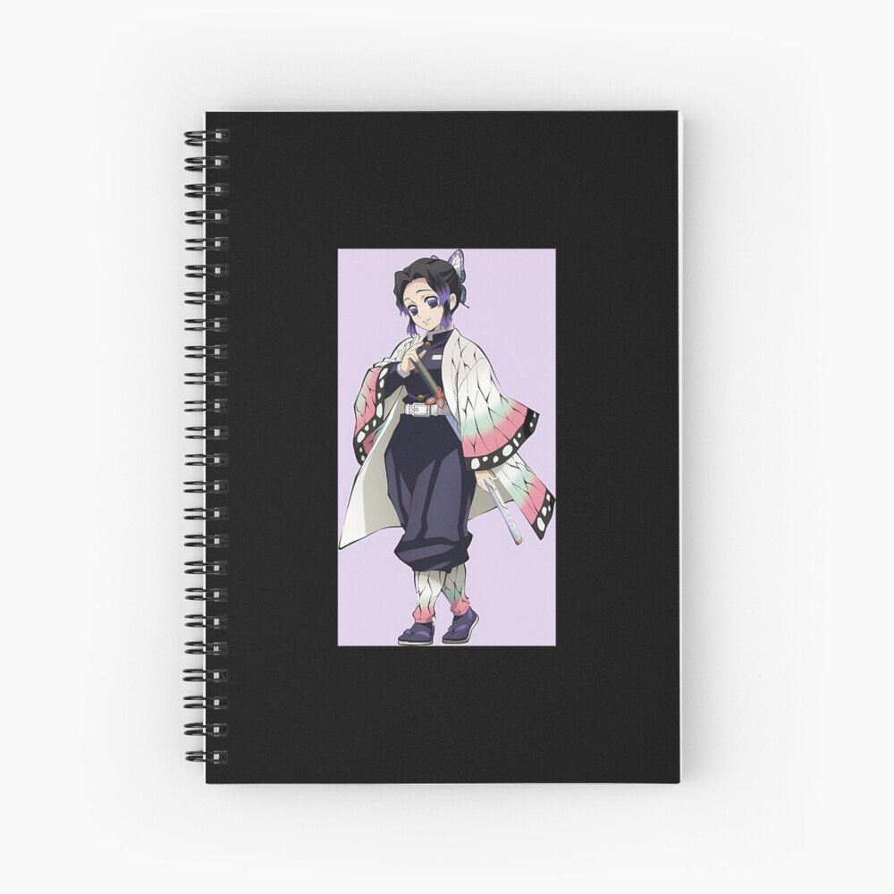 Demon Slayer Shinobu Kocho Full Body Poster Jeffery Hampton Spiral Notebook For Sale By