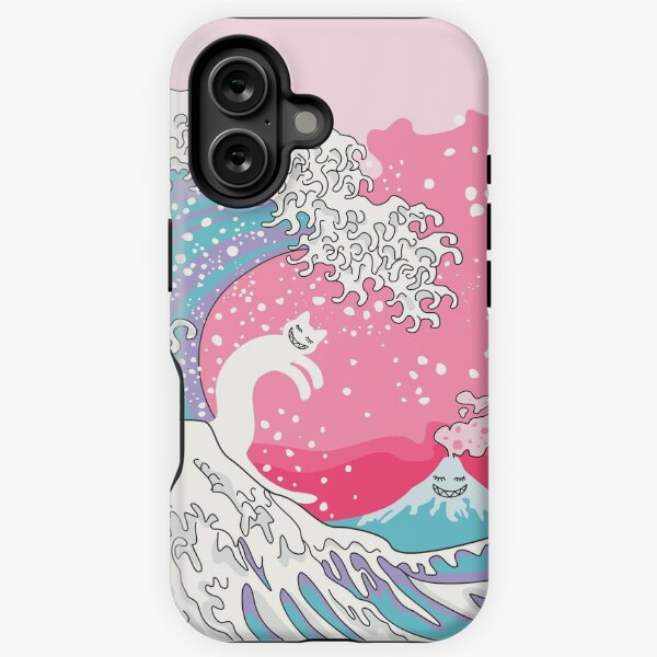 Item preview, Psychodelic Bubblegum Kunagawa Surfer Cat designed and sold by XOOXOO.