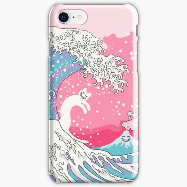 Psychodelic Bubblegum Kunagawa Surfer Cat iPhone Snap Case