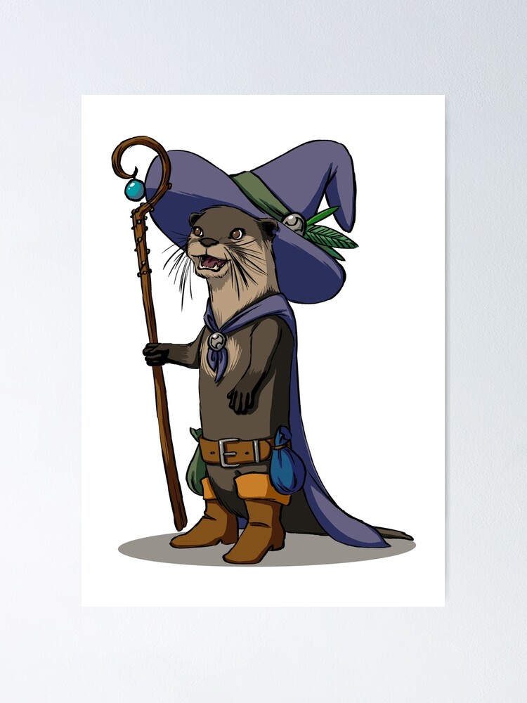 "Magic Otter" Poster for Sale by Katitan Redbubble