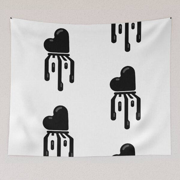 Item preview, Gothic Black Bleeding Heart Logo designed and sold by VenomousVictory.