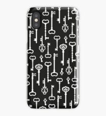 Victorian black & white Keys iPhone Case/Skin