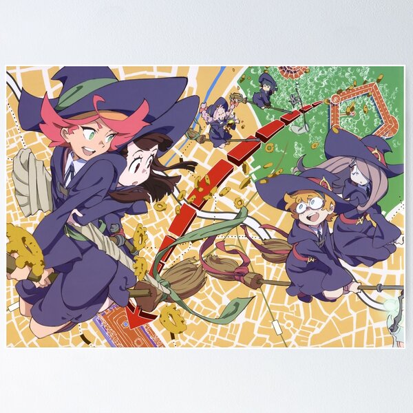 Little Witch Academia MOVIE  Pósteres ilustraciones, Pósteres vintage, Lwa  anime