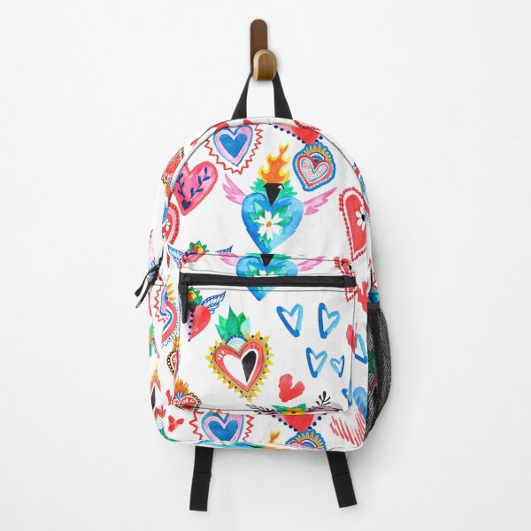Item preview, Heart Fabric with Mexican Sacred Hearts designed and sold by hardscuffle.