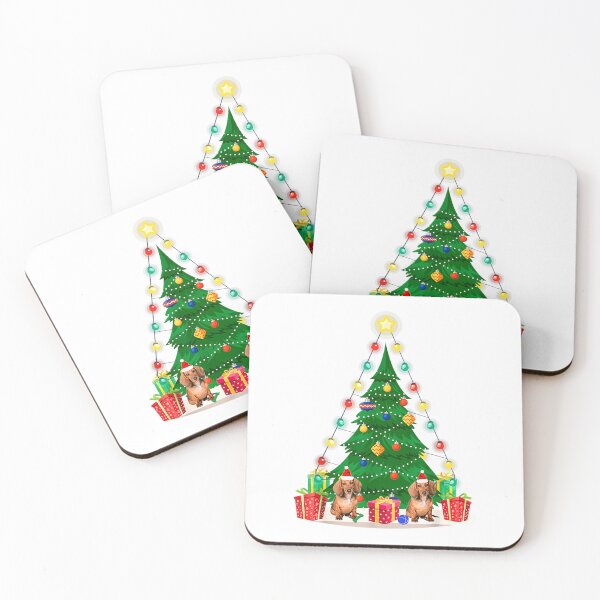 Item preview, Christmas Tree with Dachshund and Lights designed and sold by BeansHotTees.