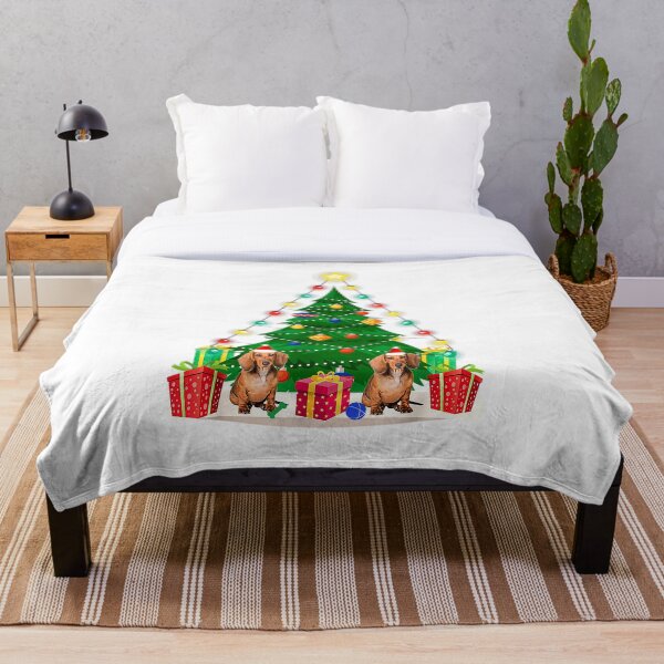 Item preview, Árbol de Navidad con Teckel y Luces designed and sold by BeansHotTees.