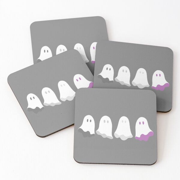 Item preview, Asexual Ghost Quartet  designed and sold by DoesArtAndStuff.