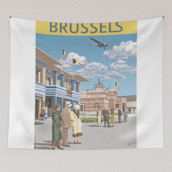 Item preview, Haren Airport, Brussels, Belgium, 1931 designed and sold by contourcreative.
