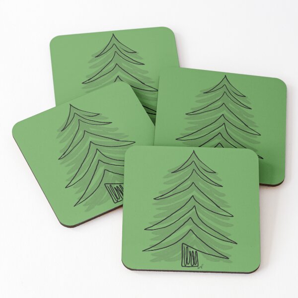 Item preview, Oneliner Evergreen Tree, Black designed and sold by Sharpmichelle.