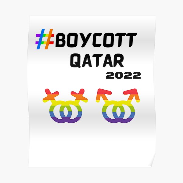 "Boycott Qatar" Poster for Sale by illustriertes1 Redbubble