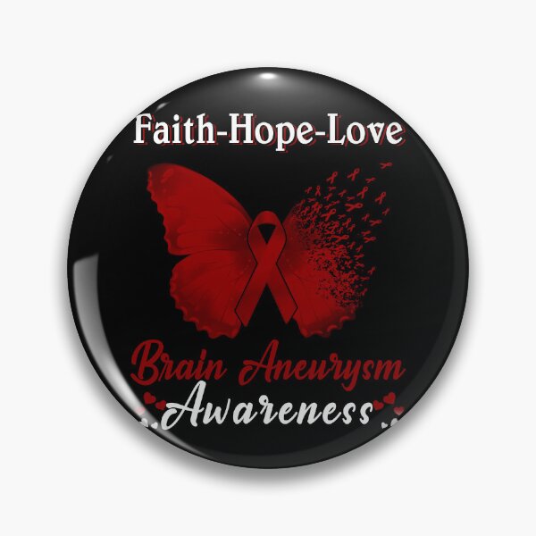 Item preview, Faith Hope Love Butterfly Brain Aneurysm Awareness designed and sold by Gillosina.