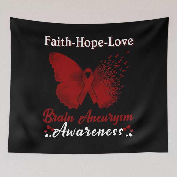 Item preview, Faith Hope Love Butterfly Brain Aneurysm Awareness designed and sold by Gillosina.