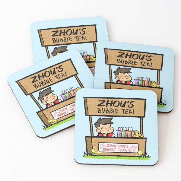 Item preview, F1 Zhou's Boba Shop designed and sold by F1Journaling.