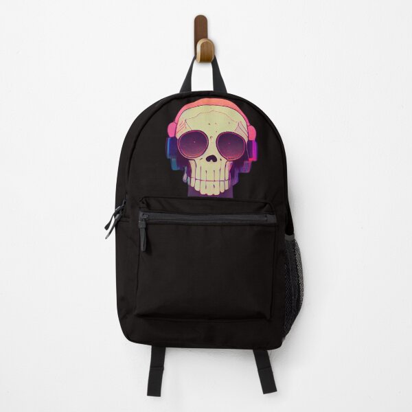 Item preview, Skull With Headphones-Music Skull -Skull Wearing Headphones designed and sold by hassendz.