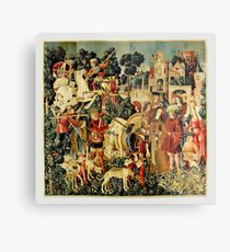 HD The Unicorn is Killed and Brought to the Castle (1495) Metal Print
