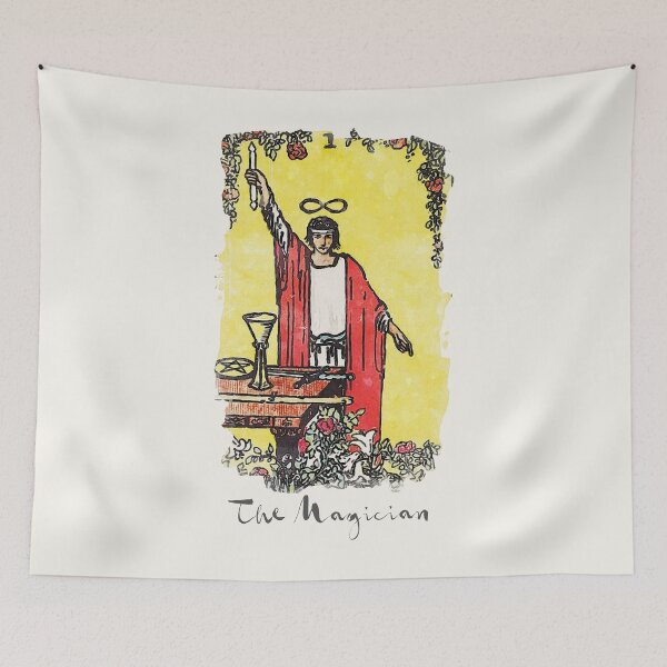 Item preview, The Magician Major Arcana RWS Tarot Card Painting designed and sold by ApolloTarot.