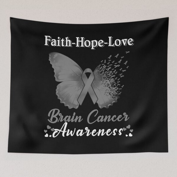 Item preview, Faith Hope Love Butterfly Brain Cancer Awareness designed and sold by Gillosina.