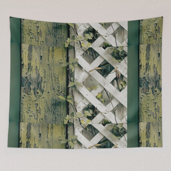 Item preview, Peeling paint on wood and greenery designed and sold by Sansaranna.