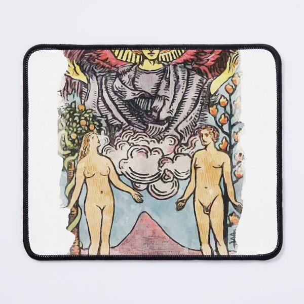 Artikelvorschau, The Lovers Major Arcana RWS Tarotkartenmalerei entworfen und verkauft von ApolloTarot.
