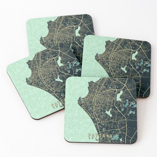 Item preview, Pattaya City Map Thailand - Summer designed and sold by deMAP.