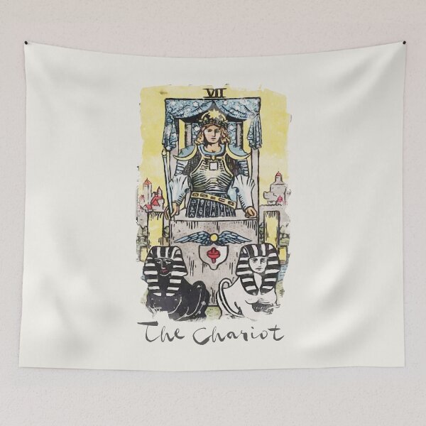 Item preview, The Chariot Major Arcana RWS Tarot Card Painting designed and sold by ApolloTarot.