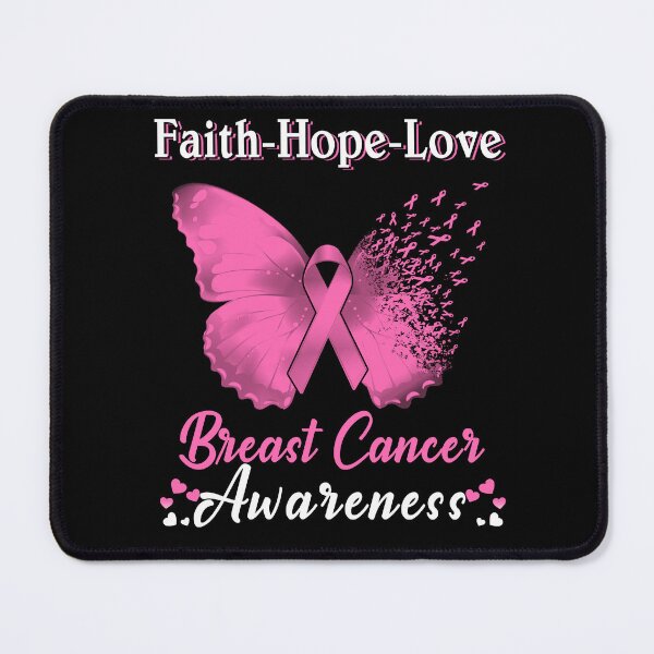 Item preview, Faith Hope Love Butterfly Breast Cancer Awareness designed and sold by Gillosina.