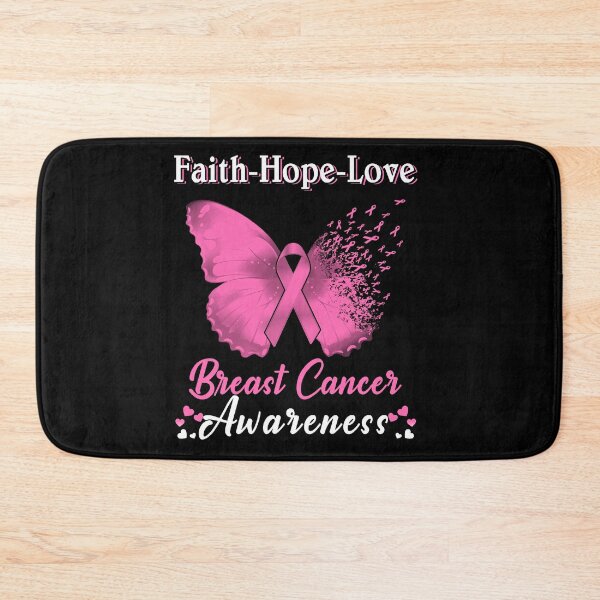 Item preview, Faith Hope Love Butterfly Breast Cancer Awareness designed and sold by Gillosina.