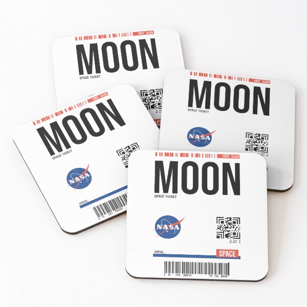 Item preview, Space Ticket To The Moon designed and sold by MPazM.