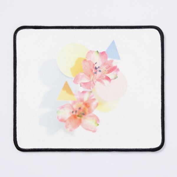 Item preview, Abstract shapes layered with live florals designed and sold by Blissimos Art.