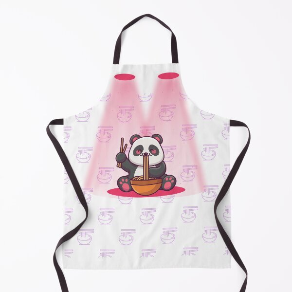 Item preview, Cute panda eating ramen noodles cartoon designed and sold by Haron20.