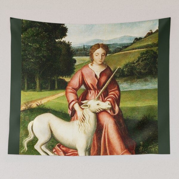 Item preview, HD The virgin and the unicorn (1510) designed and sold by MINDTHECHERRY.
