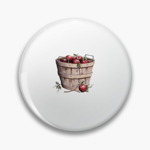 Item preview, Apple Basket Illustration in Watercolor designed and sold by Stevenobinsun.