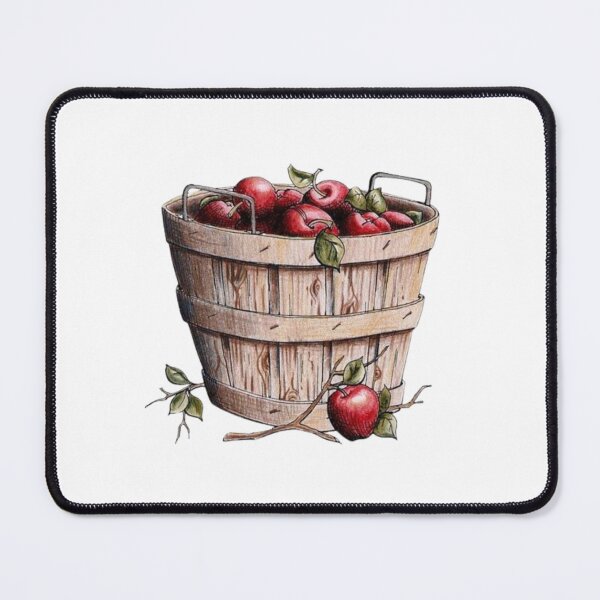 Item preview, Apple Basket Illustration in Watercolor designed and sold by Stevenobinsun.