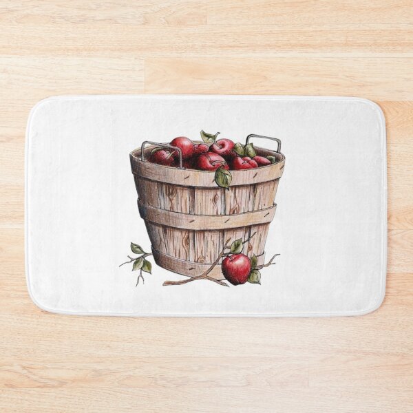 Item preview, Apple Basket Illustration in Watercolor designed and sold by Stevenobinsun.