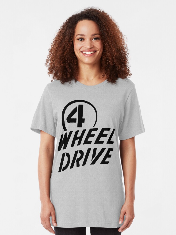 Alternate view of 4 Wheel Drive! Slim Fit T-Shirt