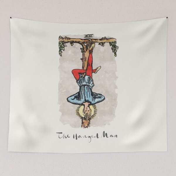 Item preview, The Hanged Man Major Arcana RWS Tarot Card Painting designed and sold by ApolloTarot.