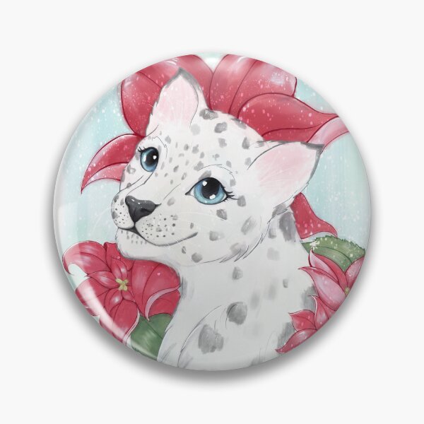 Item preview, Christmas Snow Leopard  designed and sold by Chrissy Hoff Hudson.